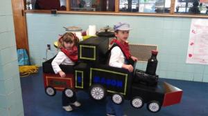 Our costume contest winner...Phillip and Molly Mason