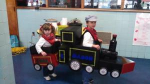 The Mason Family locomotive and coal car...