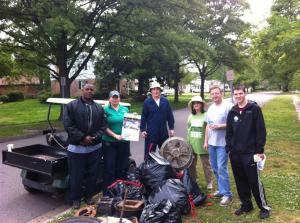 Great American Clean-up 2012...Suburban Acres earned 5 points toward our EARNN (Environmental Awards for Recycling in Norfolk Neighborhoods) total by participating in the national cleanup event on Saturday April 28th. Neighbors removed trash from wetland borders along East Kenmore Drive.