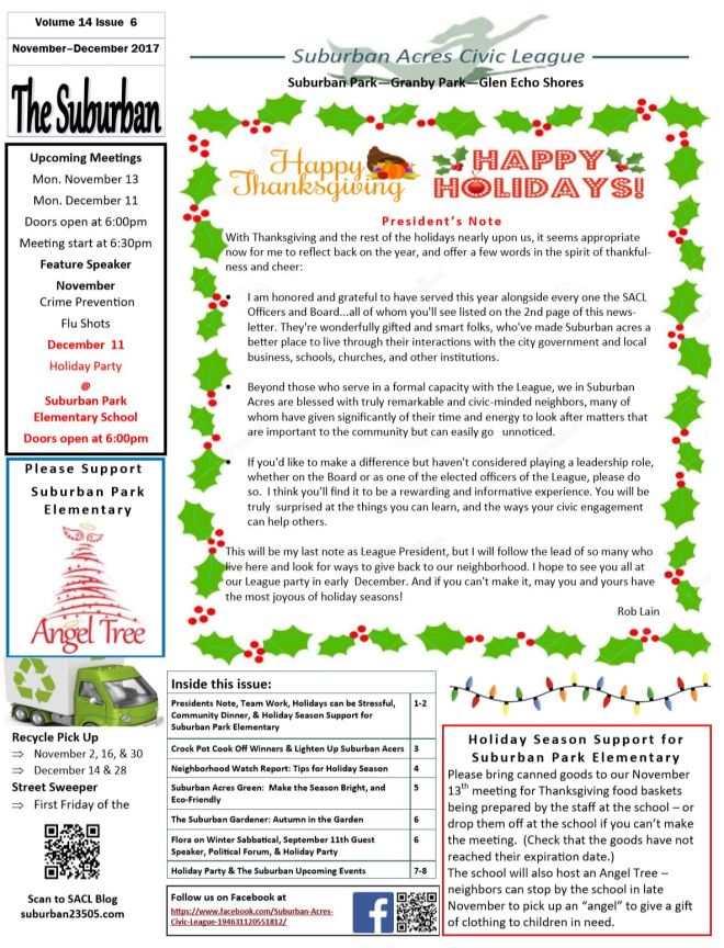 december newsletter 2017